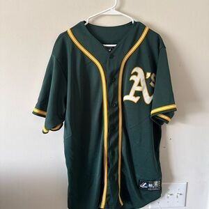Green and Yellow Baseball Jersey